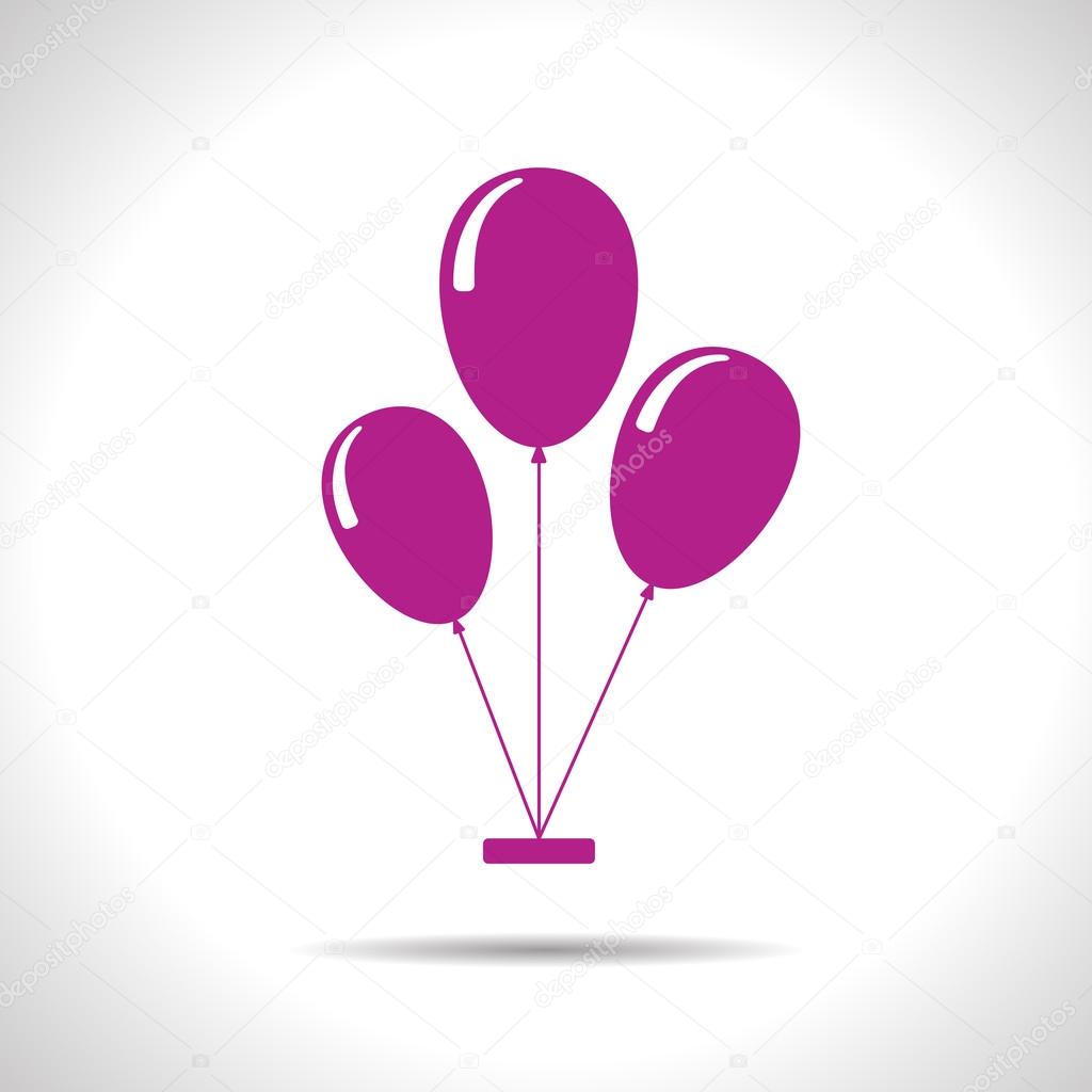 Vector balloons icon. Eps10