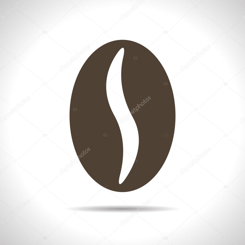 Vector coffee bean icon. Eps10