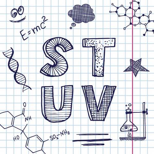 Vektorové zpět do školy — Stockový vektor