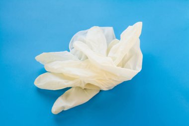 Rubber medical gloves close up studio shot photo