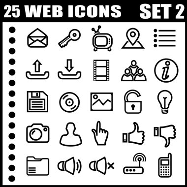 25 iconos web