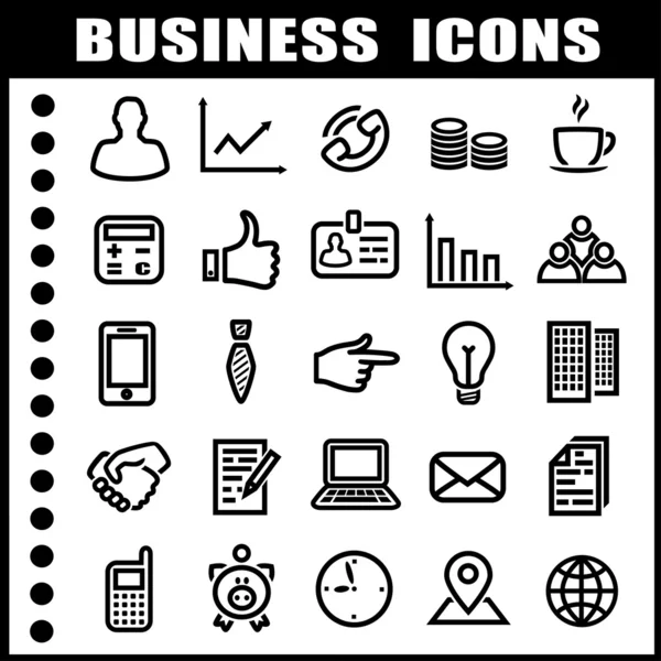 Ícones de negócios — Vetor de Stock