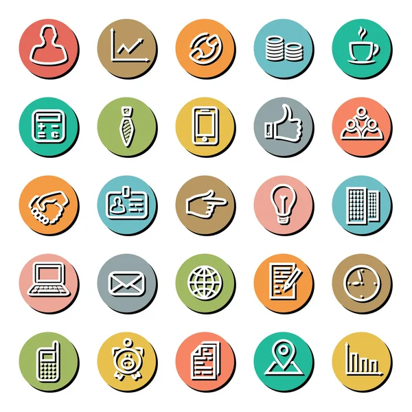 Zakelijke iconen — Stockvector