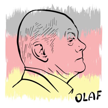 Berlin, Almanya, 26 Eylül 2021: Olaf Scholz 2021 Almanya federal seçimlerinde Sosyal Demokrat Parti (SPD) şansölye adayı