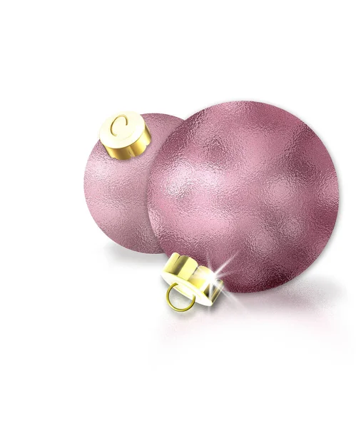 크리스마스볼은 배경에 고립된 Xmas 장식을 문자를 크리스마스 2022 디자인 — 스톡 사진