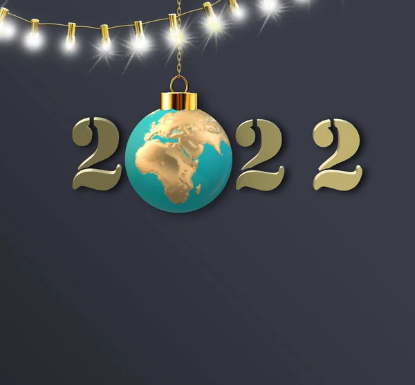 International Christmas 2022 New Year greeting — Stock Photo, Image