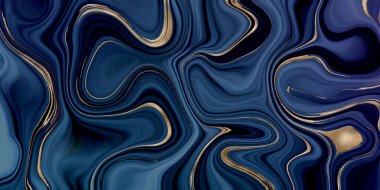 Mermer sıvı taş dokusunu altınla doldur.