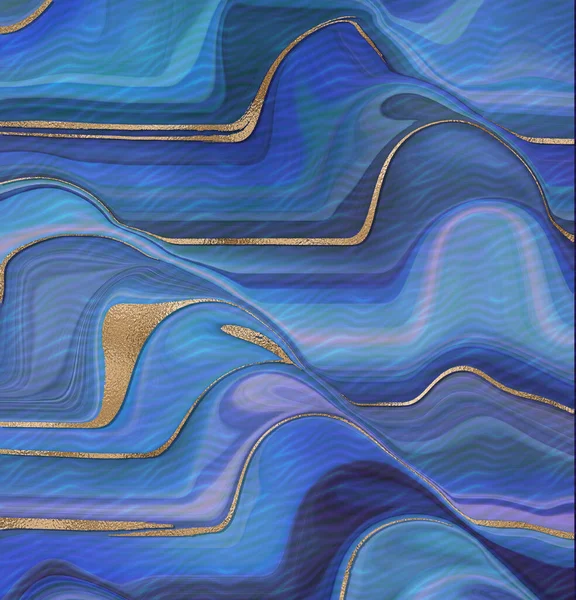 Abstrato moderno onda azul fundo — Fotografia de Stock