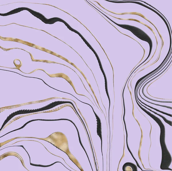 Digital Lavender Color Year 2023 Creative Graphic Illustration Lilac Liquid — Fotografia de Stock
