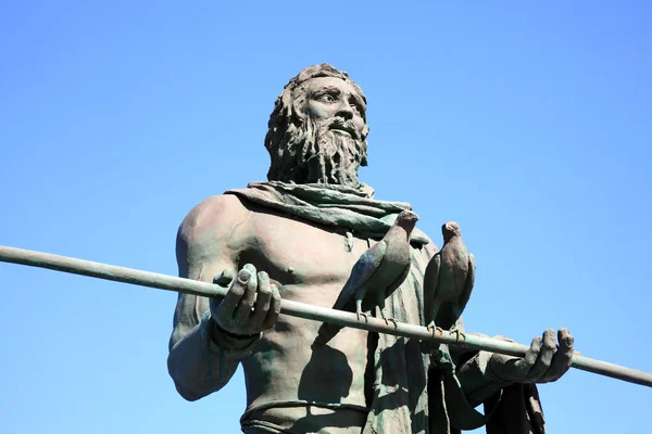 Guancherna chief staty på candelaria, Teneriffa — Stockfoto