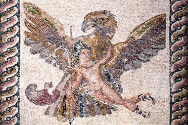 ganymede ve kartal Roma mozaiği