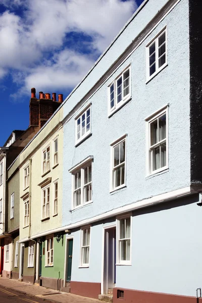 Georgian and old medieval terraced houses — Stock Photo, Image