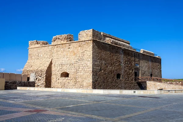 Пафоський Замок Пафос Кіпрі Який Візантійським Фортом Портовому Місті Популярним — стокове фото
