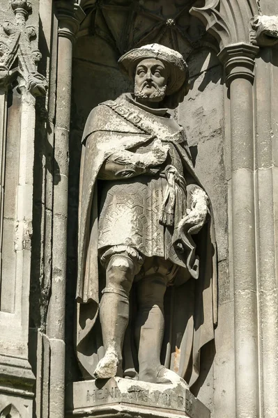 Статуя Генриха Viii Кентерберийском Соборе Графстве Кент Англия Великобритания Которая — стоковое фото