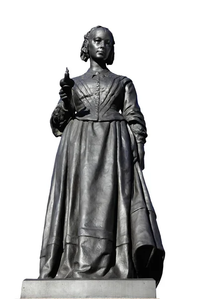 Estatua Conmemorativa Florence Nightingale Westminster Londres Inglaterra Reino Unido Presentada —  Fotos de Stock