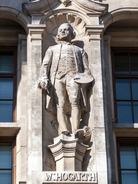 Estátua Escultura William Hogarth Exterior Museu História Natural Londres Inglaterra — Fotografia de Stock