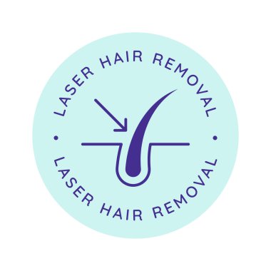 IPL Laser saç temizleme verctor illüstrasyon kavramı