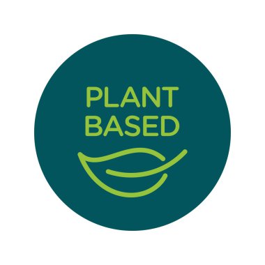 Bitki tabanlı vektör simgesi damgası