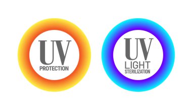 Ultraviyole ışık vektör simgesi