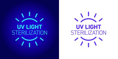 Ultraviyole ışık vektör simgesi