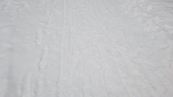 Zimowa Droga Śniegu — Wideo stockowe
