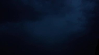 Gökyüzünde şimşek çaktı. Yazın film çekmek..