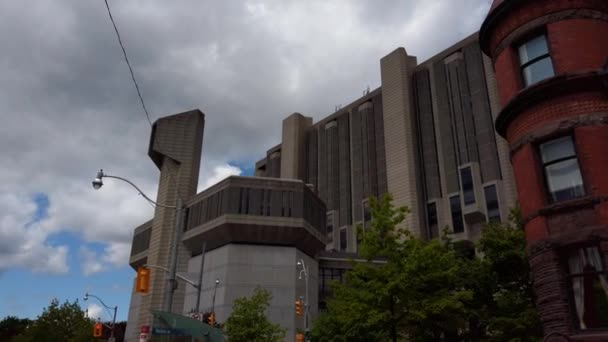 Toronto Canada Maio 2022 Biblioteca Pesquisa John Robarts Biblioteca Robarts — Vídeo de Stock