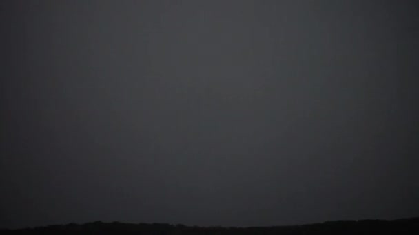Bliksem Achtergrond Van Donderwolken — Stockvideo