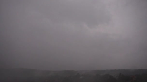 Блискавка Тлі Громових Хмар — стокове відео
