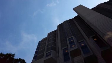The John P. Robarts Research Library, (Robarts Library). It's the main humanities and social sciences library of the University of Toronto Libraries. Opened in 1973.