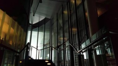Building stairwell in The Bahen Centre for Information Technology. It's a building at the St. George campus of the University of Toronto.