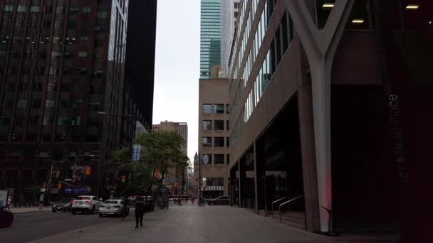 Buildings Skyscrapers Toronto Ontario Canada — Stockvideo