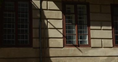 Elements of the ancient architecture of a European city.