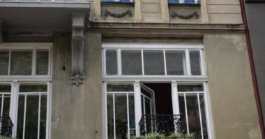 Elements of the ancient architecture of a European city.