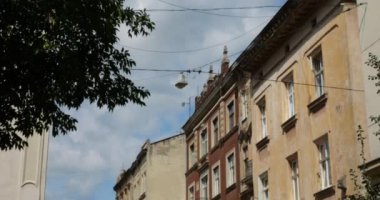 Elements of the ancient architecture of a European city.