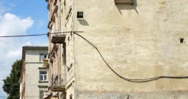 Elements of the ancient architecture of a European city.