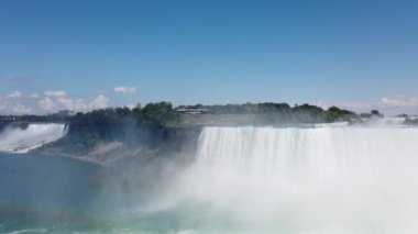 Niagara Falls. Top view on Niagara Falls from the Canadian side of the river.