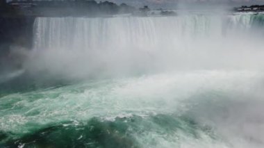 Niagara Falls. Top view on Horseshoe Falls from the Canadian side of the river.