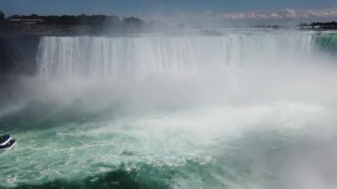 Niagara Falls. Top view on Horseshoe Falls from the Canadian side of the river.
