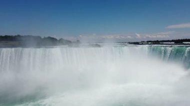 Niagara Falls. Top view on Horseshoe Falls from the Canadian side of the river.