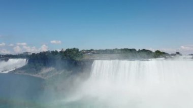 Niagara Falls. Top view on Niagara Falls from the Canadian side of the river.