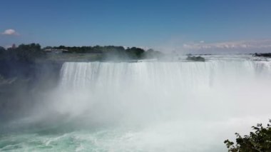 Niagara Falls. Top view on Horseshoe Falls from the Canadian side of the river.