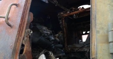 Russian self-propelled mortar and howitzer. Was neutralized by the Ukrainian army during an attempted attack on Kyiv region.