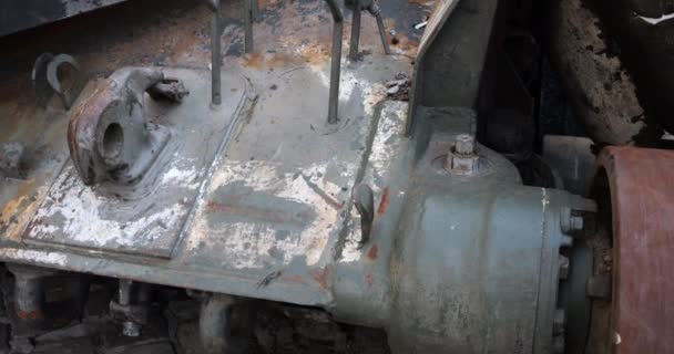 Russian Self Propelled Mortar Howitzer Neutralized Ukrainian Army Attempted Attack — Stockvideo