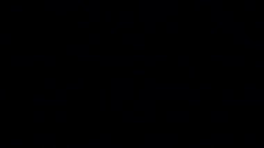 Gece gökyüzünde şimşek.
