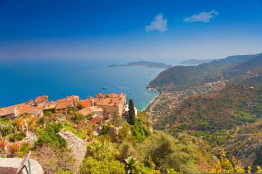 Dorf Eze - Panorama der Cte d'Azur, Frankreich