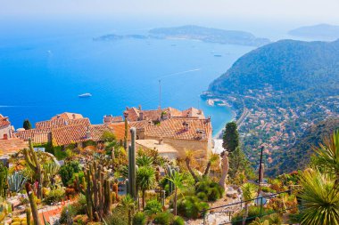 Dorf Eze - Panorama der Cte d'Azur, Frankreich