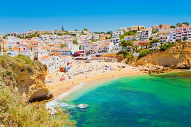Algarve 'deki Güzel Köy, Atlantik Okyanusu, Portekiz