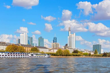 Panoramik manzara Frankfurt am Main, Almanya