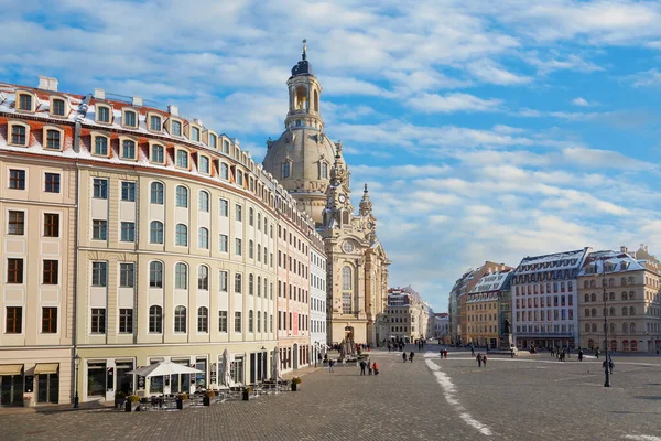 Almanya 'nın antik kenti Dresden' in panoramik manzarası